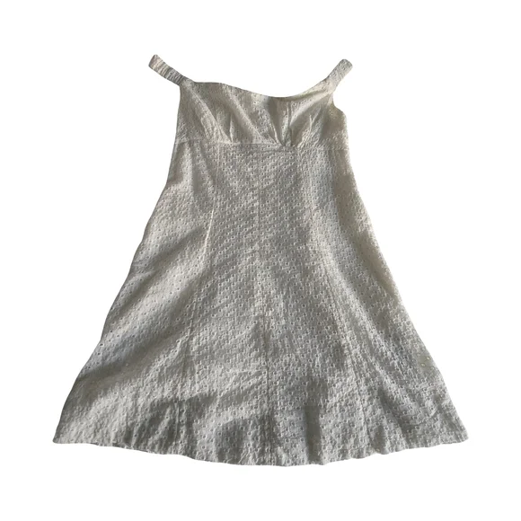 Nwt Free People Berry Kiss Mini Dress Cream Eyelet Off Shoulder Coquette Coastal - Picture 9 of 16